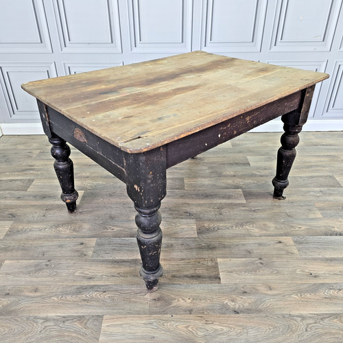 Antique victorian pine table - victorian,