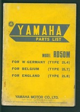 Yamaha RD50M (78-82) Factory Issue Parts List Catalog Manual Book RD 50 2L8 FD28