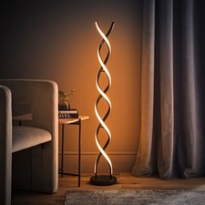 Black Twist Floor Lamp Living