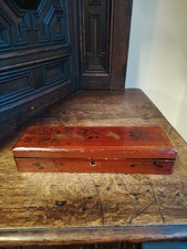 Vintage Japanese Wooden Red
