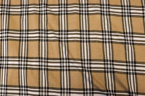 Camel tartan jacquard fabric - tartan,