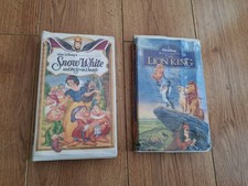 Walt Disney Masterpiece The Lion King & Snow White VHS Videos 