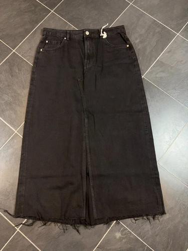 Women denim maxi skirt - denim,