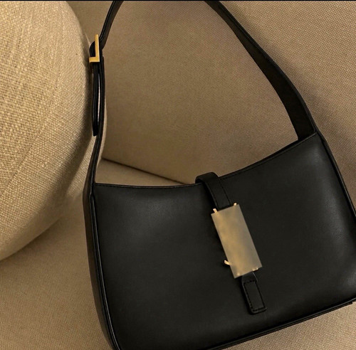 Women black leather - black,