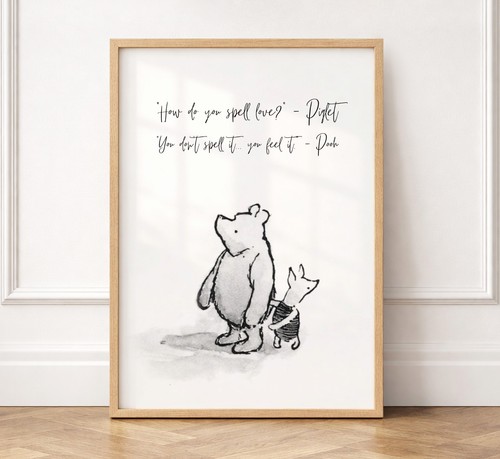Winnie the pooh quote print - pooh,