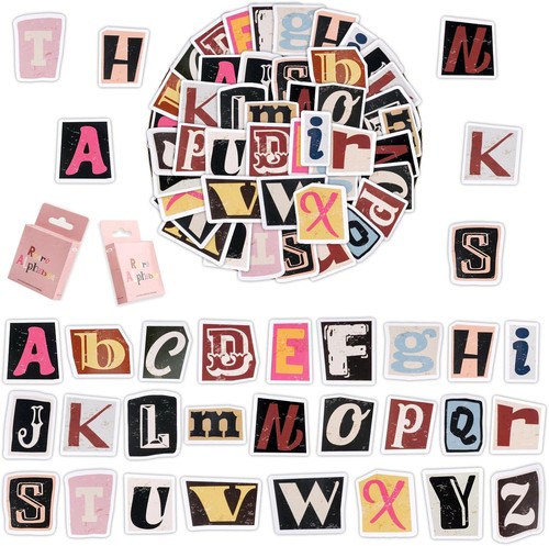 104pcs vintage letter - vintage,