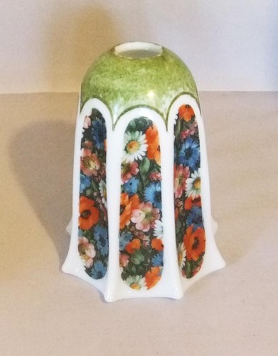 Vintage white glass pendant - white,