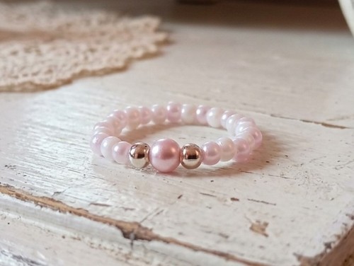 Pretty pink and white - pretty, beaded