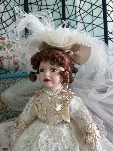 Alberon porcelain doll - porcelain, doll.