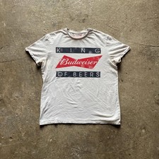 Vintage White Graphic Budweiser T-Shirt
