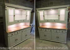 REGENCY PAINTED 6FT 7 DRAWER DISPLAY DRESSER- BESPOKE SIZES & COLOURS AVAILABLE