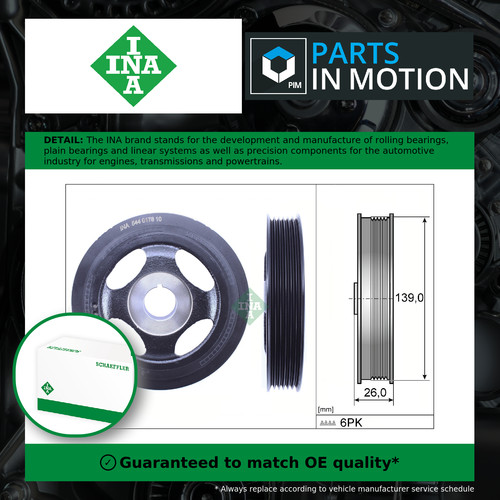 Crankshaft pulley fits - pulley,