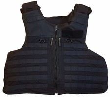 Stab Vest Black Overt Molle