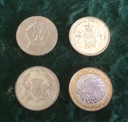 Coins two pound - x,