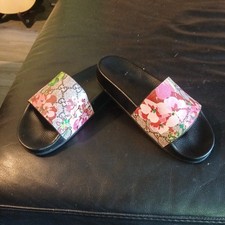 Gucci GG Blooms Supreme Floral Slide Sandal UK Size 6
