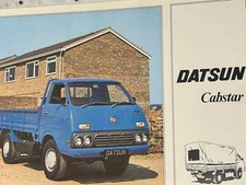 Datsun Cabstar Pick Up Chassis Cab Original Car Sales Brochure Collectable 1979