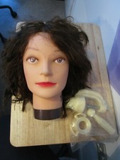 6"-8" Hairdressing Training Head Mannequin Real Hair Training Tool College