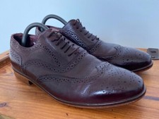 GORGEOUS POSTE CHERRY RED BROGUE SHOES UK 9 EU 43 