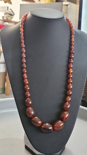 Vintage cherry amber bakelite - cherry,