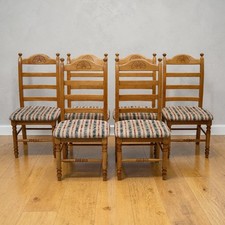 Set Of 6 Dining Chairs Ladder