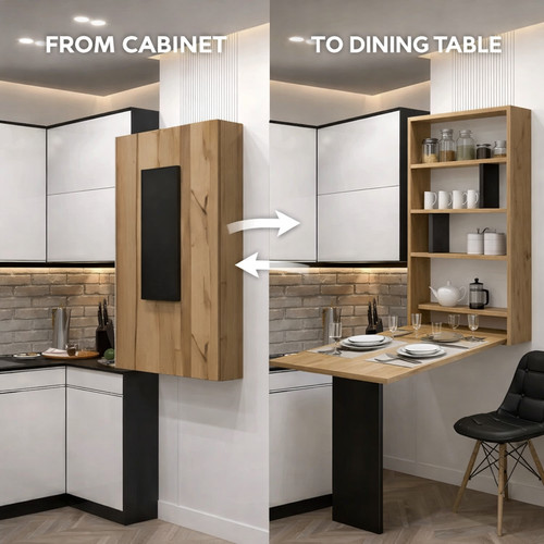Wall mounted folding table - wall,