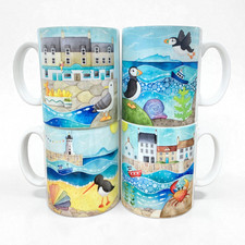 Seaside Mugs - Set of 4 -