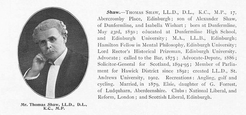 Thomas shaw hawick - shaw,