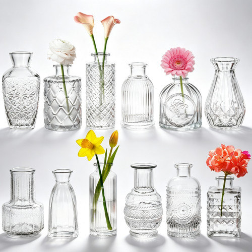 12pcs vintage small glass - 12pcs,