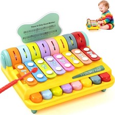 2-in-1 Xylophone & Piano with