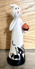 TK Maxx Halloween Ghost Holding Pumpkin Witch Cauldron Cat Ornament Decoration