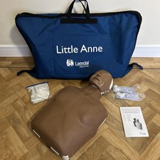 Laerdal Little Anne Dark Resuscitation CPR Manikin For First Aid Training & Bag