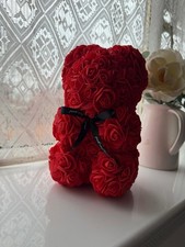Red rose bear with - , black