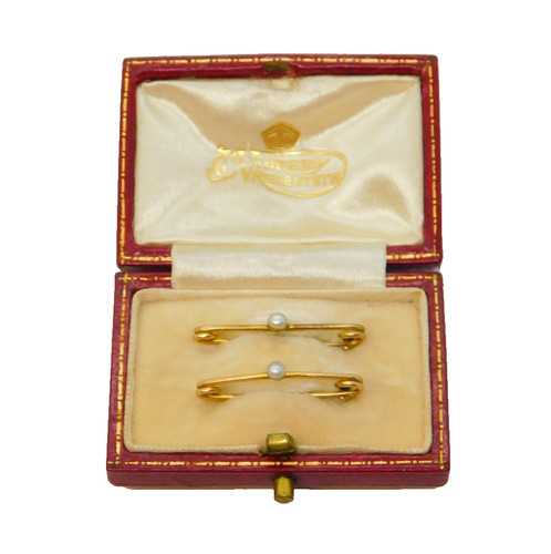 Victorian boxed pair 10ct - pair,
