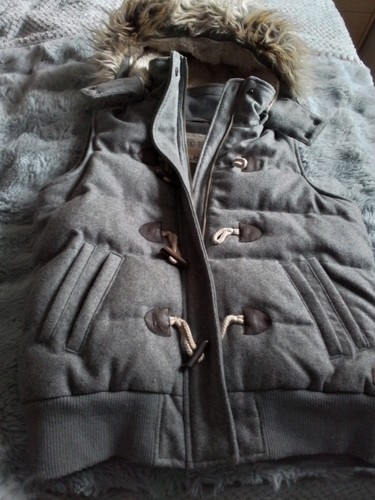 Grey gilet body warmer with - ,