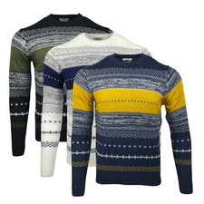 Mens Crew Neck Fair Isle