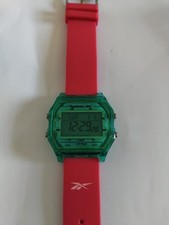 Reebok. Life Style. Digital Unisex Watch. In Green And Pink Colour. New Battery.