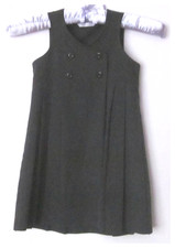 SCHOOL PINAFORE DRESS BY M&S IN GREY, AGE4-5 YEARS.