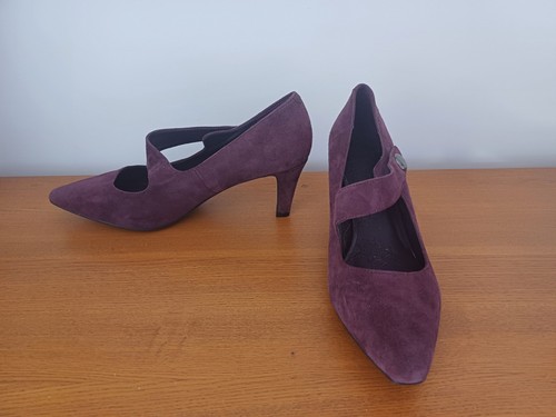 Footglove plum suede - m&s,