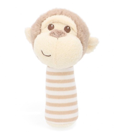 Monkey rattle plush - monkey,