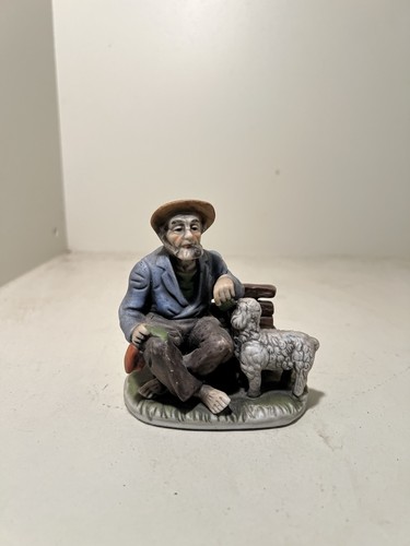 Old man and his - and, dog