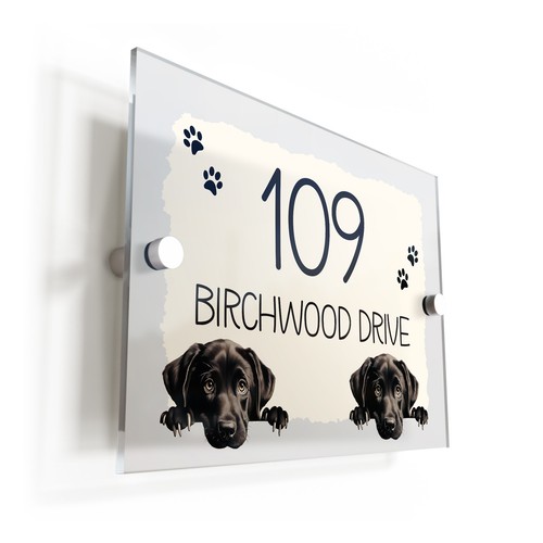 Black labrador dog acrylic - dog,