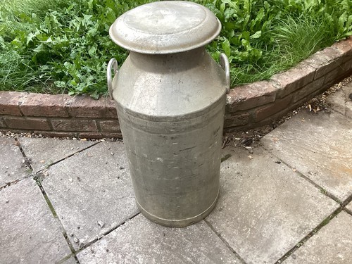 Aluminium milk churn - aluminium,