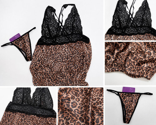 Women leopard print lace - women’s,