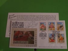 BENHAM SILK COVER FDC PICTURE