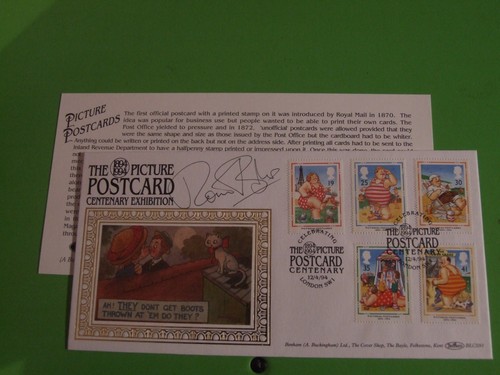 Benham silk cover fdc - benham, picture
