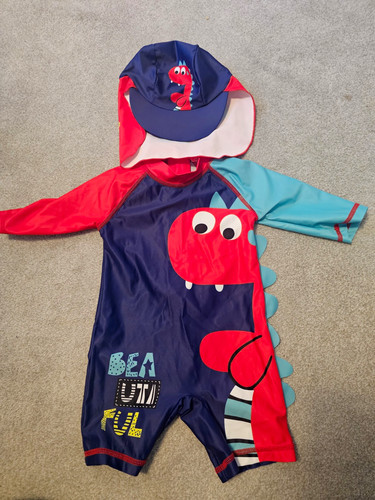 Baby dinosaur sun suit - baby, uv