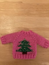 Hand Knitted  Miniature Jumper