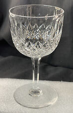 VINTAGE USED WEBB CRYSTAL NORMANDY CUT GLASS CLARET WINE 12 cm 5 oz 150 ml PARTY