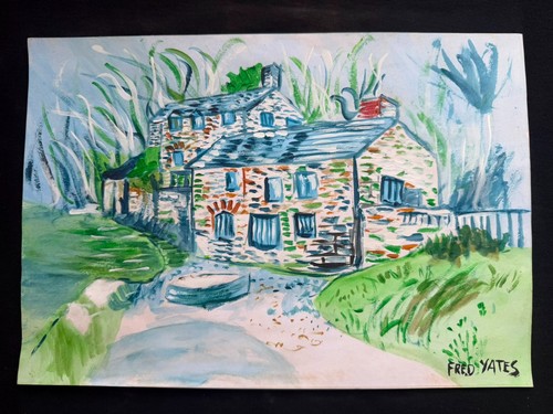 Fred yates painting drawing - fred, on