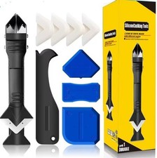 5-in-1 Silicone Remover Tool Kit – 10pcs Caulking Scraper Grout & Sealant Finish